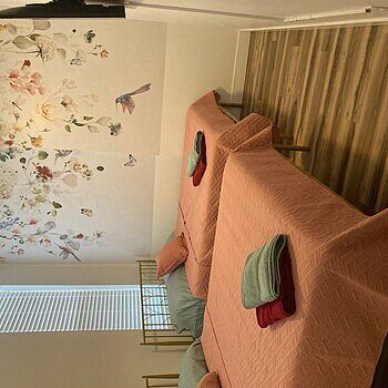 Watercolor Soft Peony Floral Blossom Wallpaper Mural This mural is beautiful and