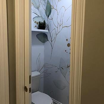 Eucalyptus Leaf Pattern Wallpaper Mural The paper arrived damaged from