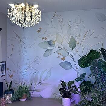 Eucalyptus Leaf Pattern Wallpaper Mural I loved it! easy to