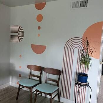 Geometric Arch Wall Decal Sticker These were easy to readjust