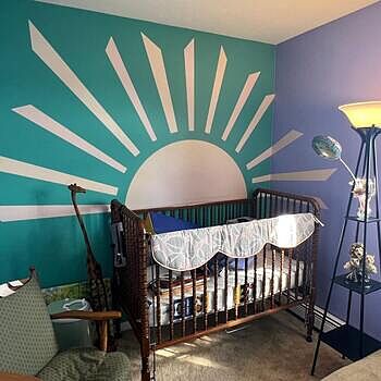 Soft Tones Sun Wall Decal Sticker Amazing! Very good quality, easy