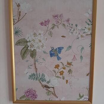 Colorful Chinoiserie Floral Wallpaper Mural Very good communication with seller,