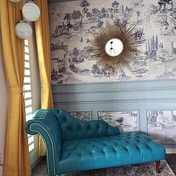 Vintage Monochrome Jouy Style Landscape Wallpaper Mural The quality and item matched