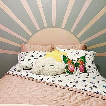 Soft Tones Sun Wall Decal Sticker This turned out as beautiful,