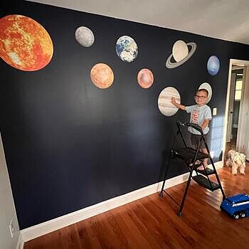 Solar System Sun and Planets Wall Decal Sticker The quality of the product