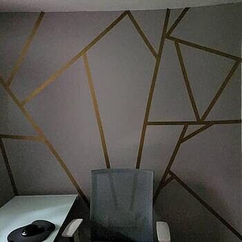 Matte Metallic Gold Strip Wall Decal Great quality! I was able