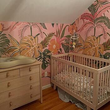 Watercolor Colorful Summer Tropical Leaf Wallpaper Mural Love this wallpaper and sellers