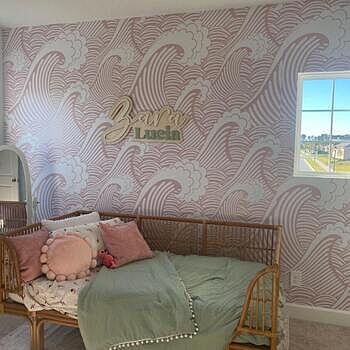 Kids Ocean Wave Pattern Wallpaper Mural Obsessed with this wallpaper. Shipping