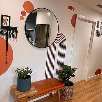 Geometric Arch Wall Decal Sticker Great product. Easy one person