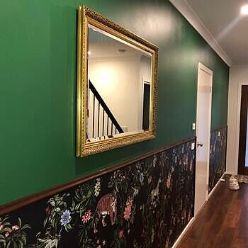 Dark Botanical Plants with Animals Wallpaper Mural Everything is on point from