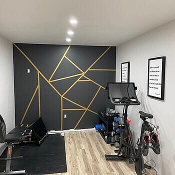 Matte Metallic Gold Strip Wall Decal Love these, perfect for what