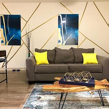 Matte Metallic Gold Strip Wall Decal I love the way my