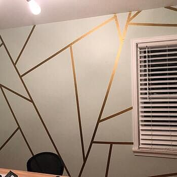 Matte Metallic Gold Strip Wall Decal There was an issue when