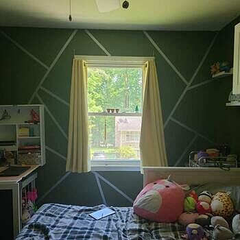 Matte Metallic Gold Strip Wall Decal The wallpaper itself is of