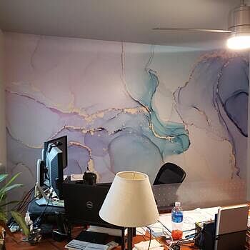 Abstract Art Marble Wallpaper Mural Simply beautiful. Easy to install