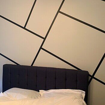 Matte Metallic Gold Strip Wall Decal Great quality and super fast