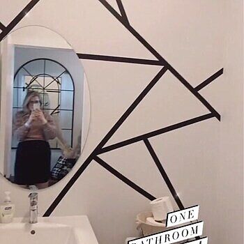 Matte Metallic Gold Strip Wall Decal I was surprised by how