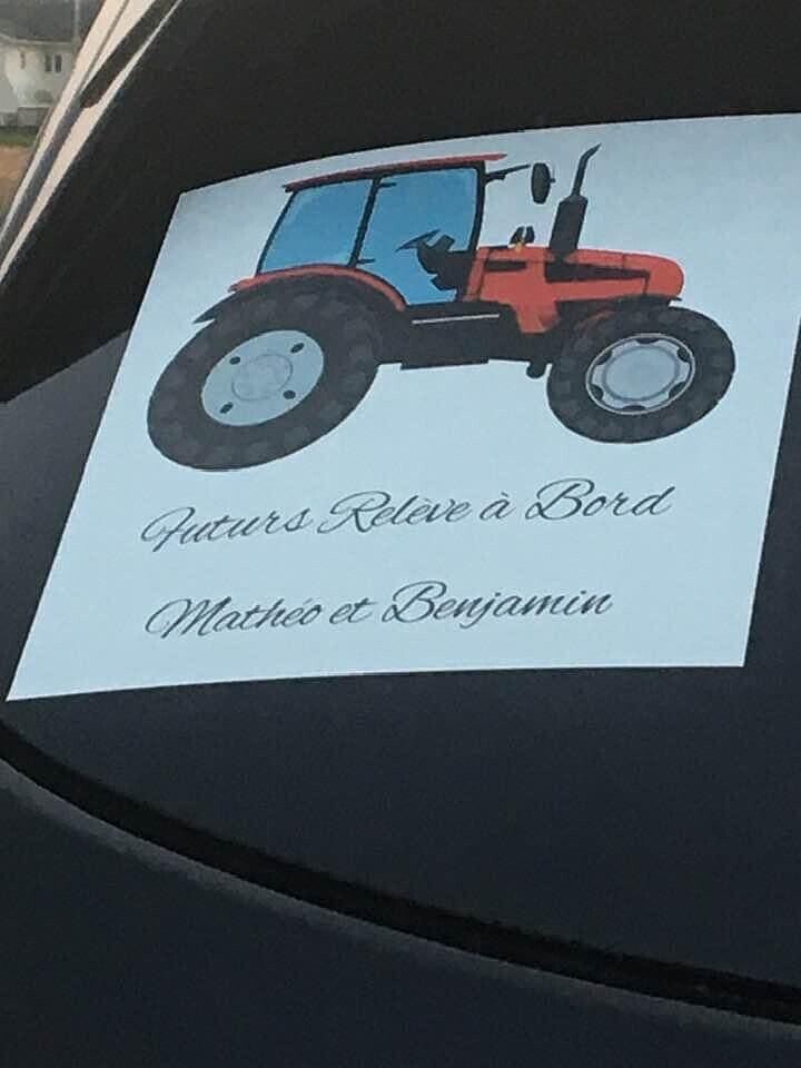 Je voulais un autocollant transparent.