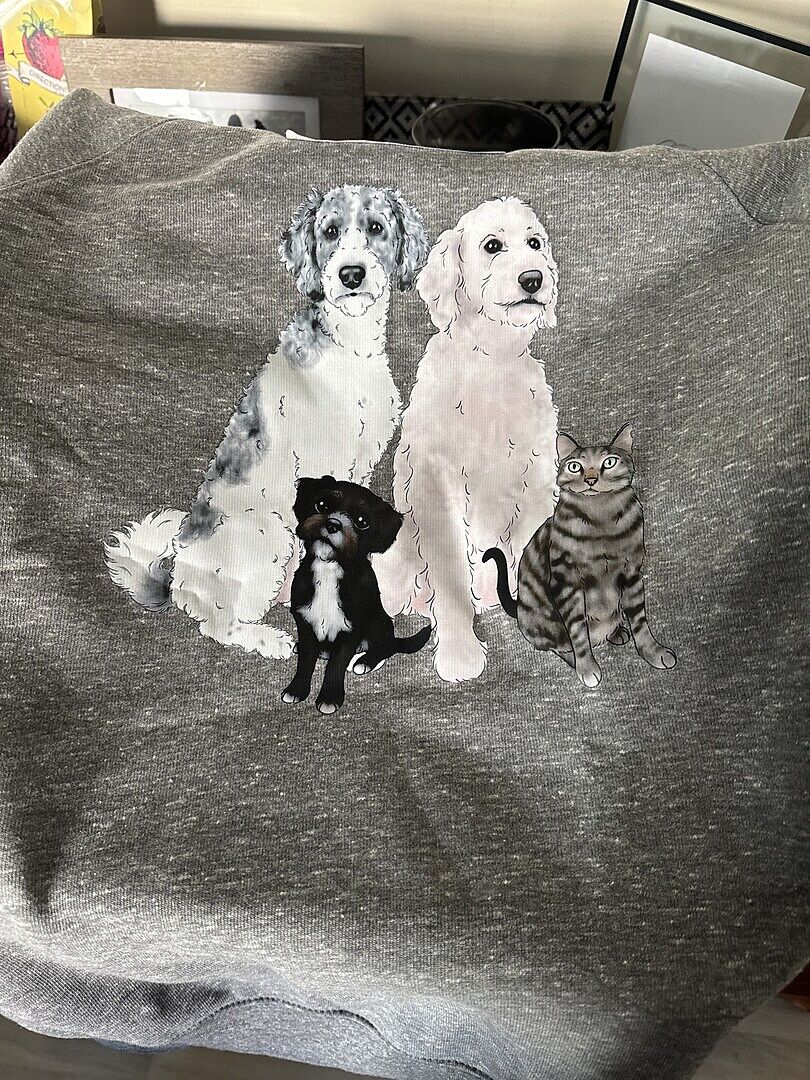 Comfortable sweatshirt with high quality printing