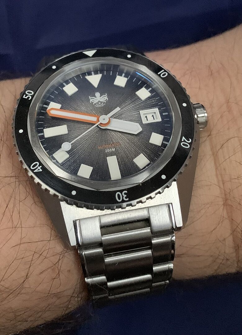 PHOIBOS Argo 200M Automatic Diver Watch PY052C Spiral Sunray
