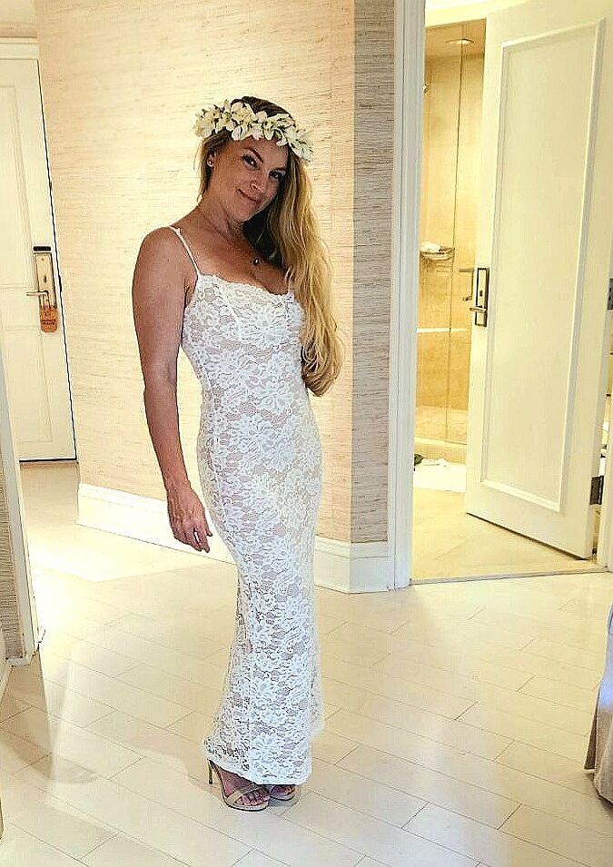 Must Be Love Lace Maxi Dress White | Selfie Leslie