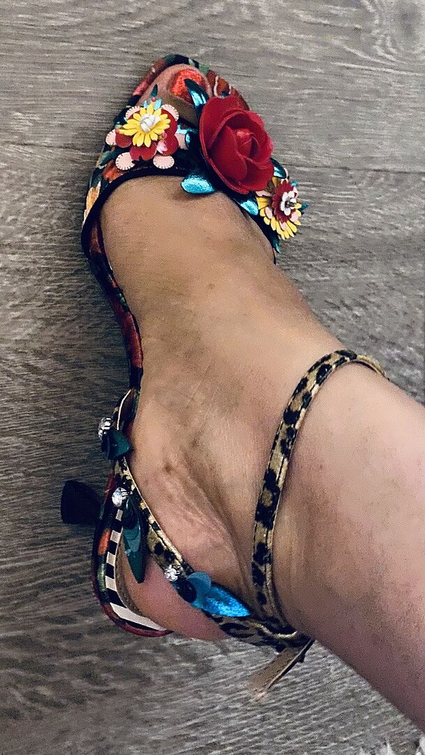 KARRA BLACK ROSE MULTI Strappy Floral Heel | Women's Heels