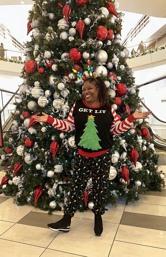 Tipsy Elves Women's Light Up Christmas Sweater - Black Funny Ugly Holiday Sweater, XX-Large
