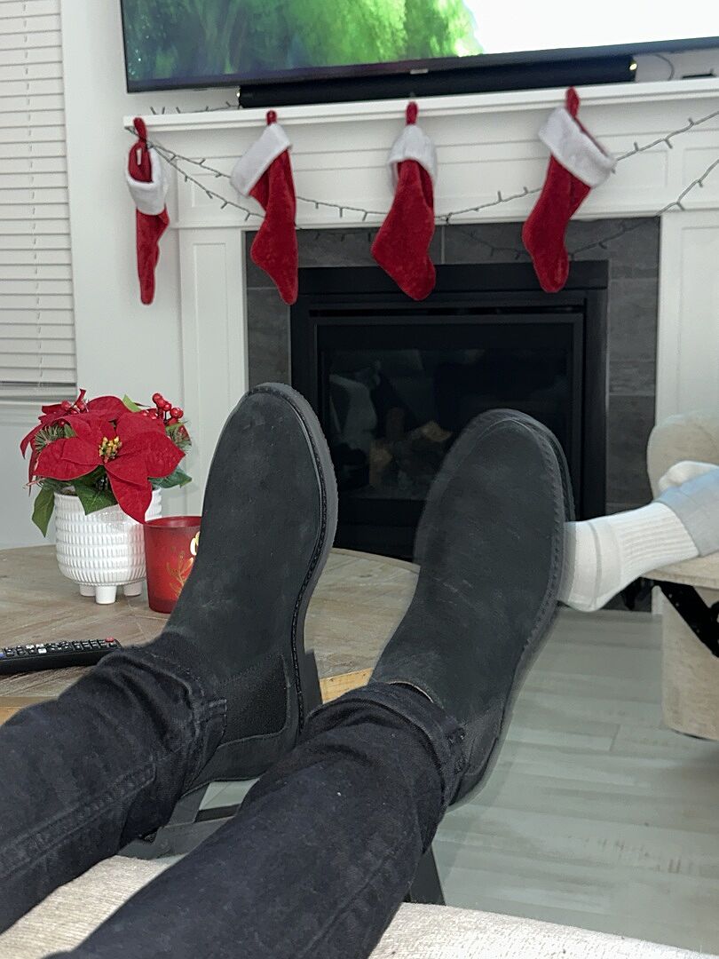 HIGHLINE Black Suede Ankle Chelsea Boot | Men's Boots