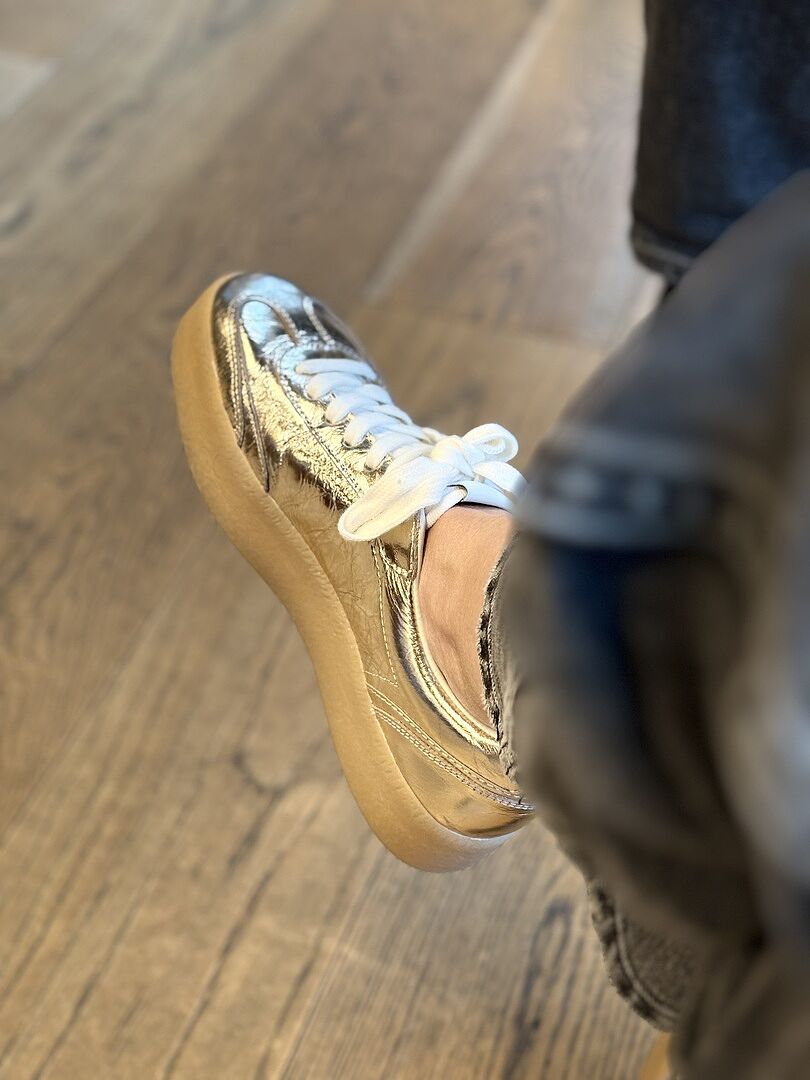 スニーカー GOLDEN  Woman Sneakers Grey TUX Gold Low-Top Sneakers | Women's Designer Sneakers