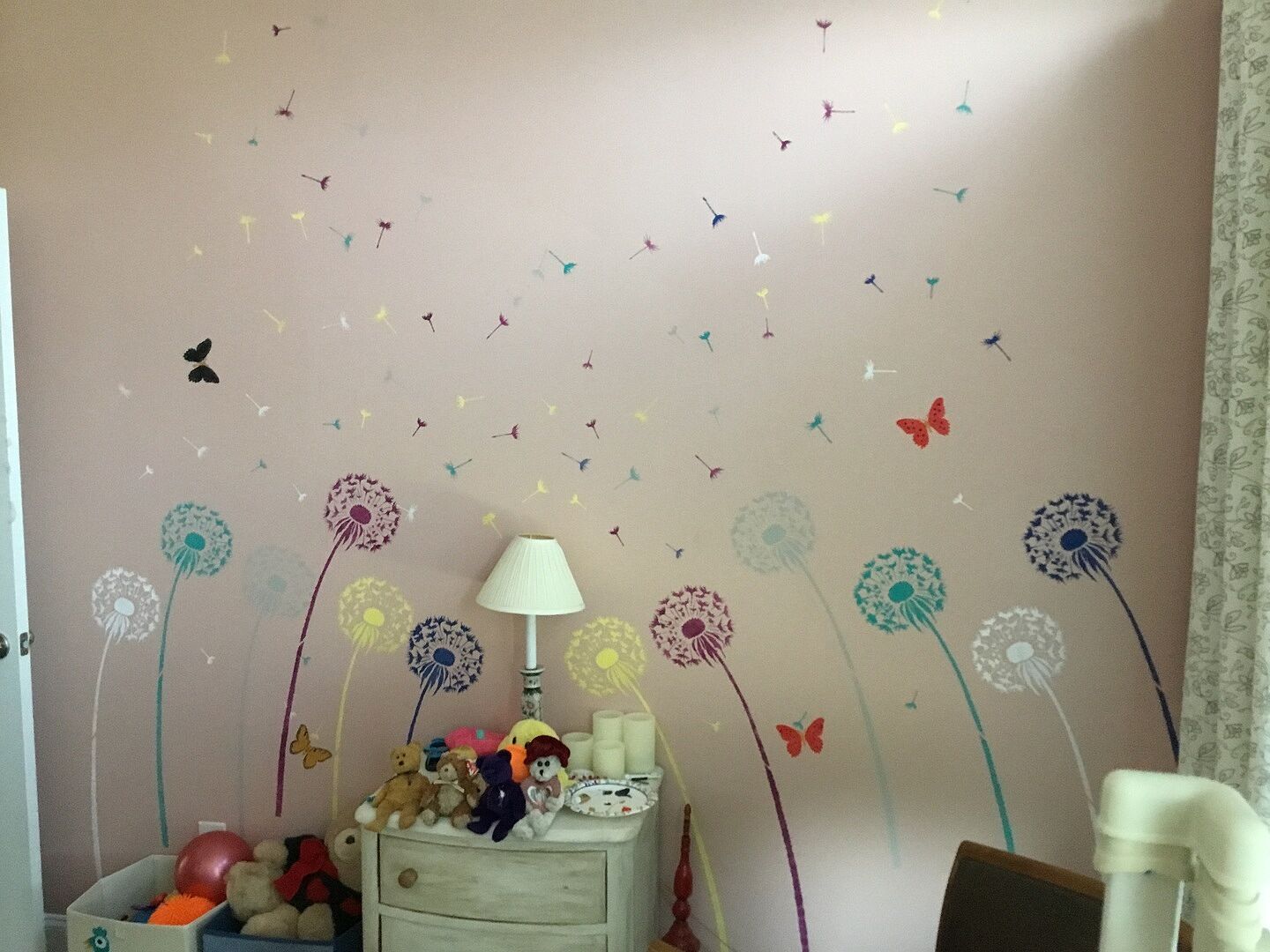 Buy Dandelion Wall Stencil - Wall Art Stencils Instead Of Decals