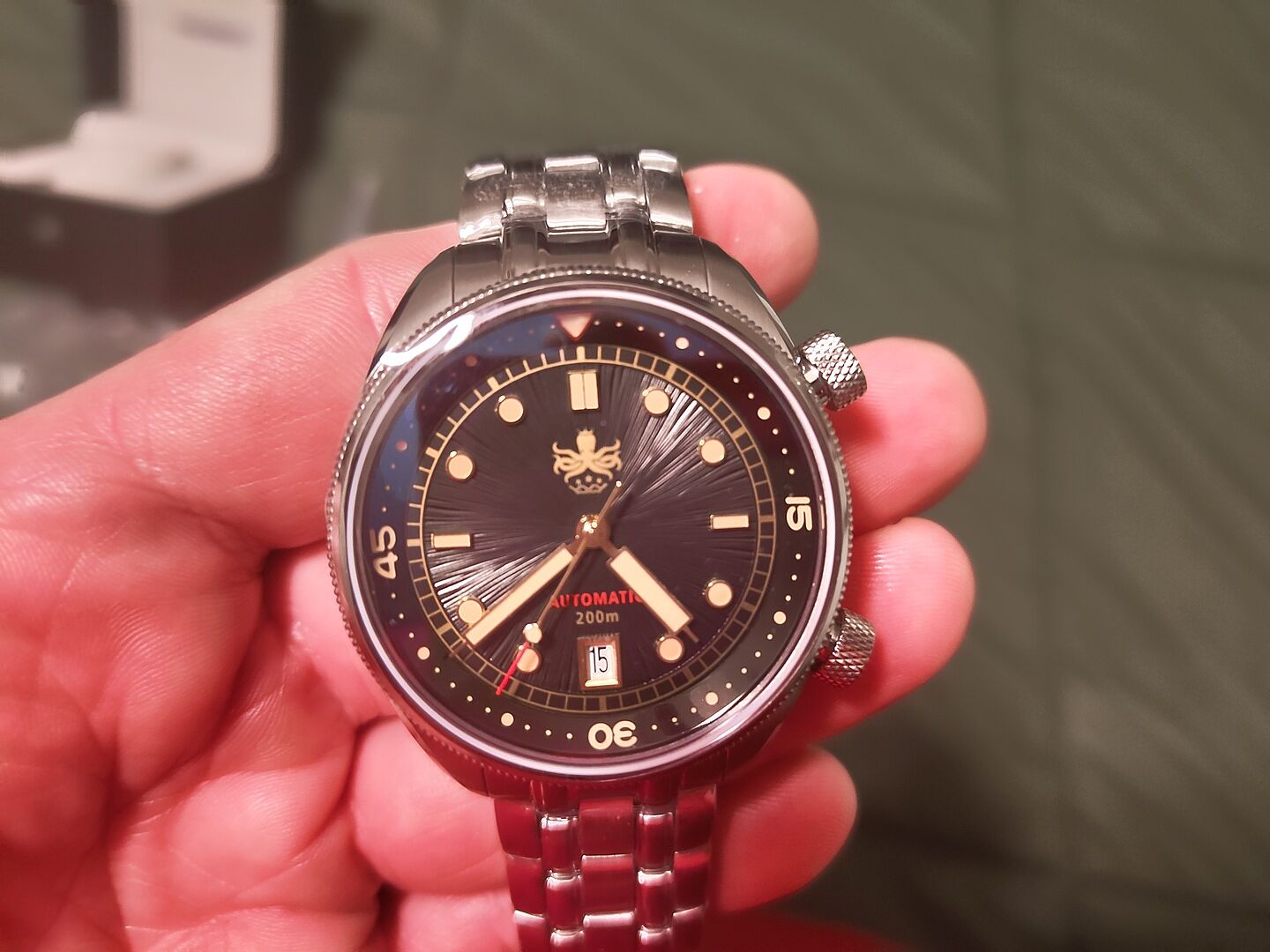PHOIBOS EAGLE RAY 200M Automatic Compressor Dive Watch