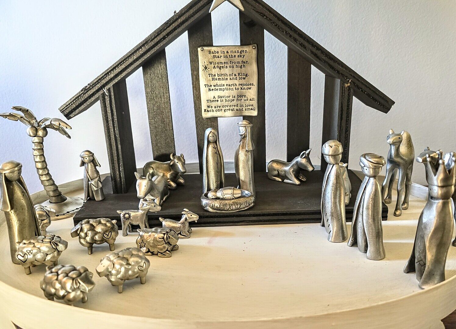 Angel with Harp Nativity Figurine customer photo