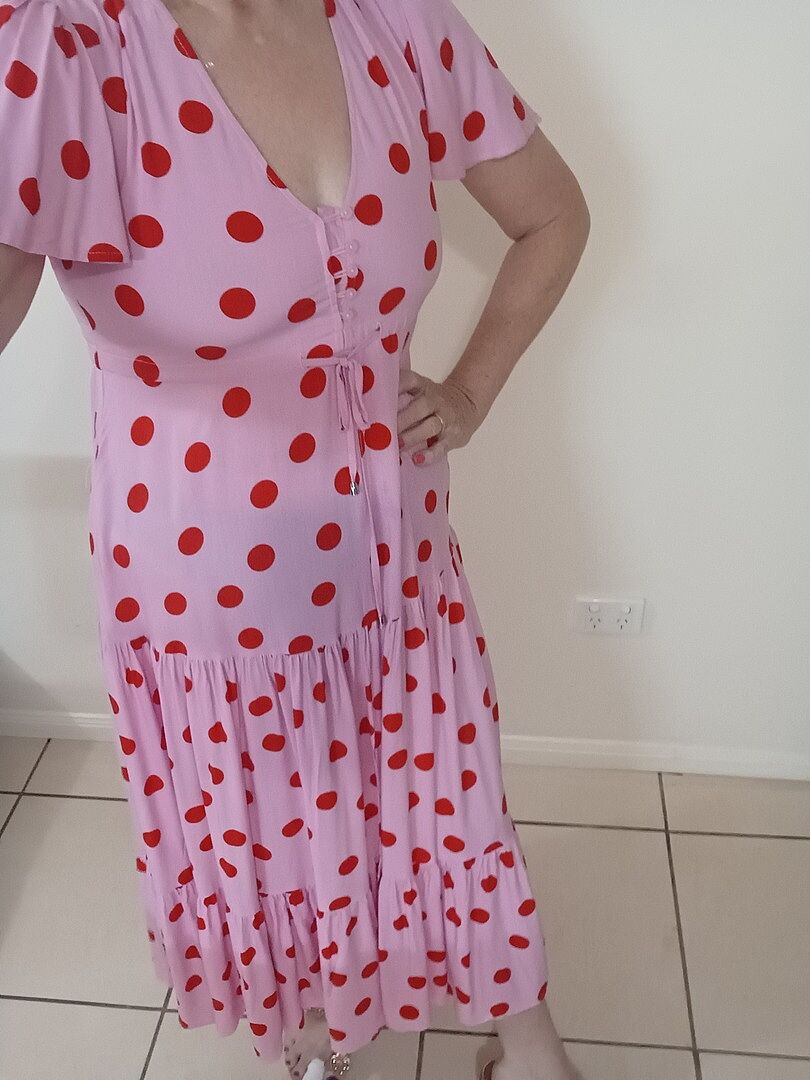 Bonnie Maxi Dress in Gumnuts photo review