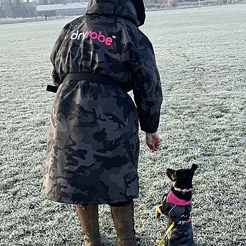 Camo Grey Dog Coat | Dryrobe®