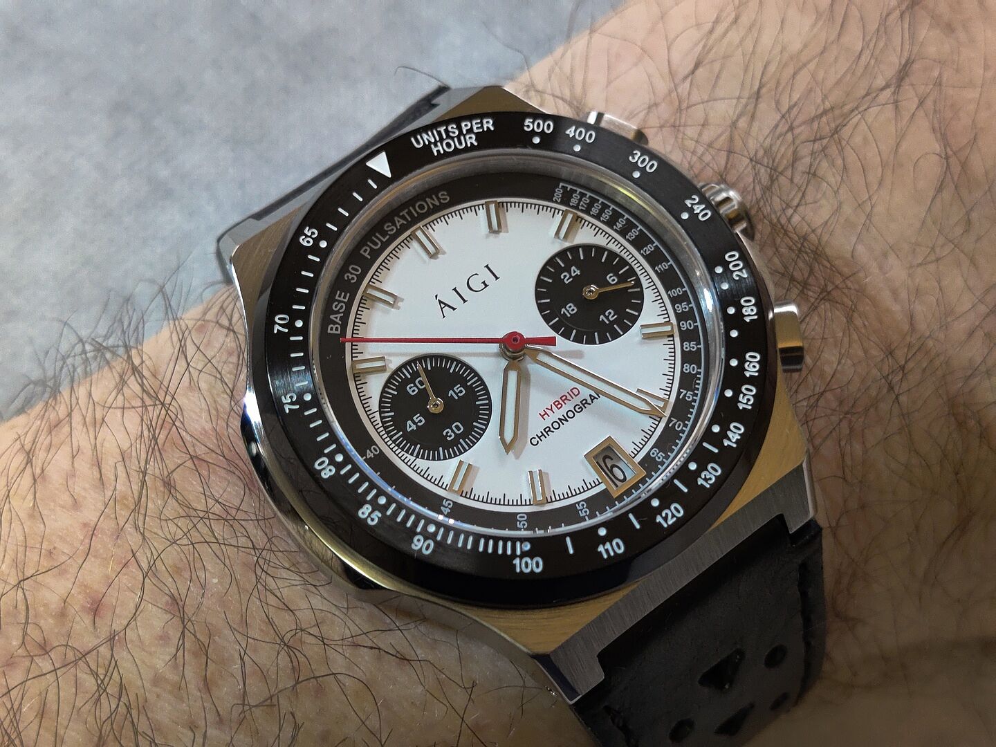 Arctic Chrono: Chronograph Watch for Men | Meca-Quartz Hybrid Movement