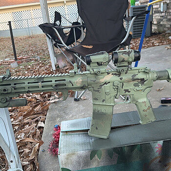 PSA 11.5" Carbine-Length 5.56 1/7 Phosphate 10.5" Lightweight Hex M-Lok Classic HAR-15 Pistol, FDE