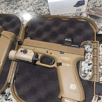 Glock 19x MOS 9mm 4.52" 19rd Pistol, Coyote - PX1950S03MOSTB