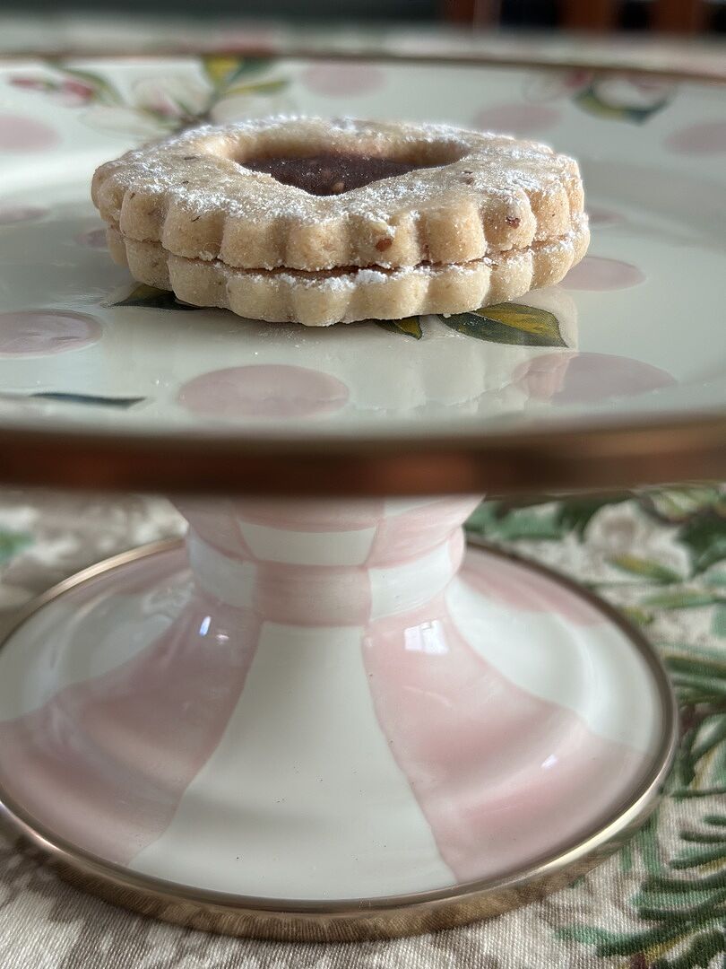 MacKenzie-Childs | White Flower Market Large Pedestal Platter