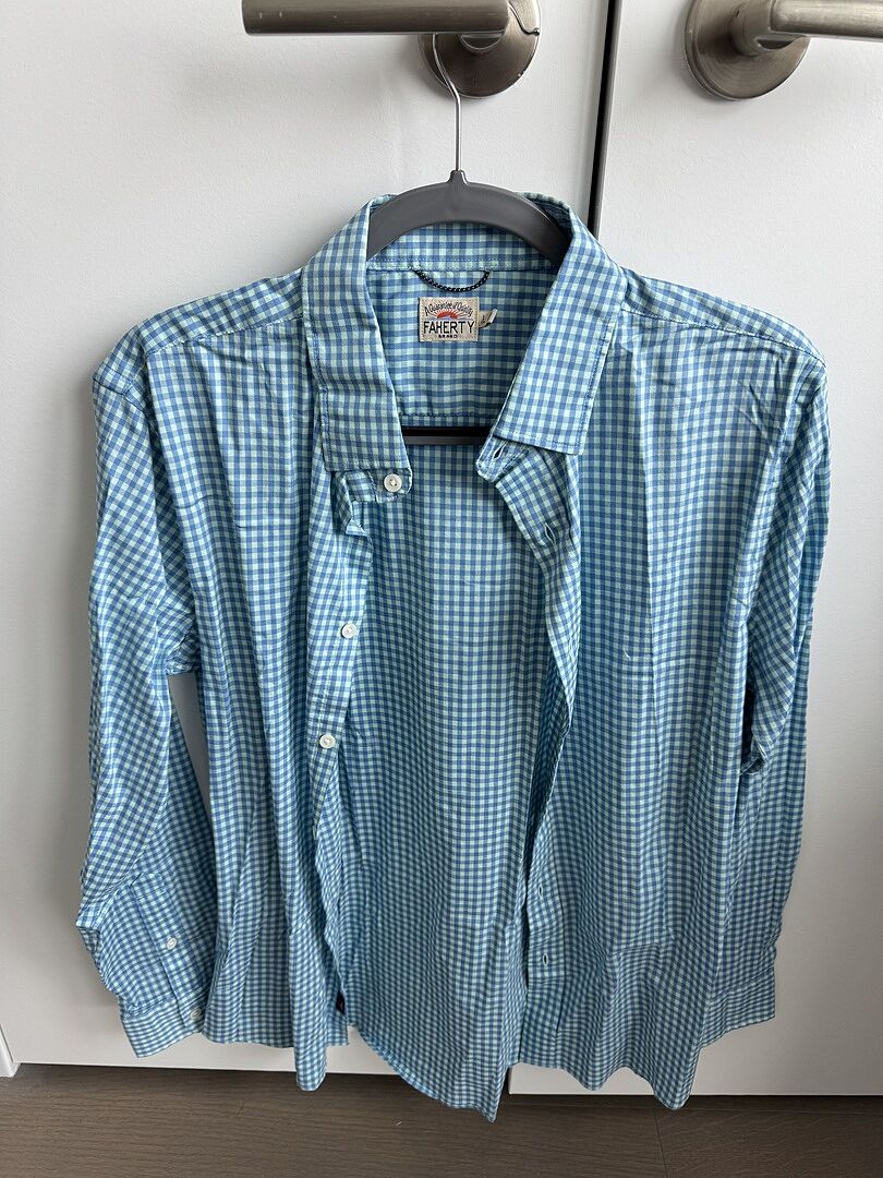 The Movement™ Shirt - Blue Rose Gingham | Faherty Brand