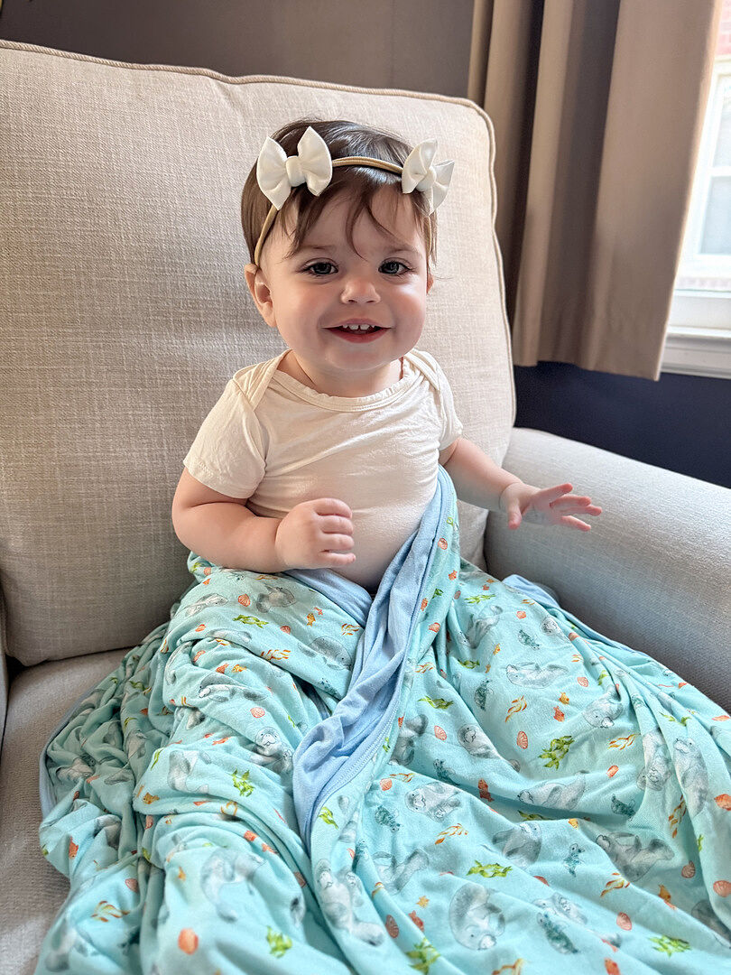 Free Birdees Bamboo Toddler Blanket - Cloud