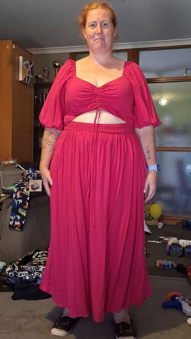 Pippa Cut Out Dress in Corazon photo review