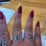 Scroll Cross Ring