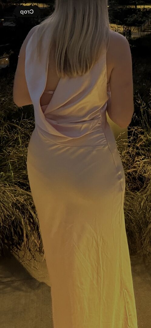 Damsel Reverse Halter Maxi Dress Blush Selfie Leslie