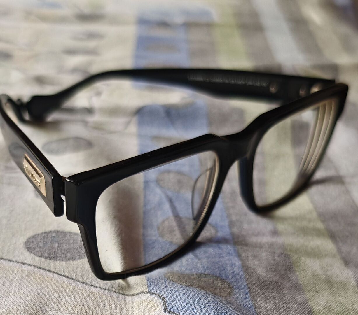 Black Gold Black Full Rim Square John Jacobs Rich Acetate JJ