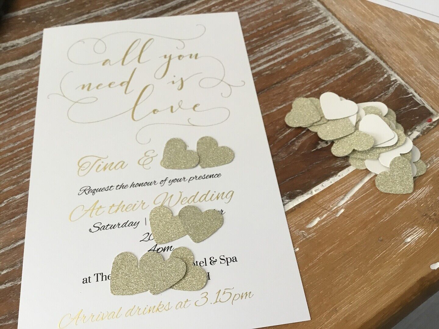 Used to create our wedding invitations