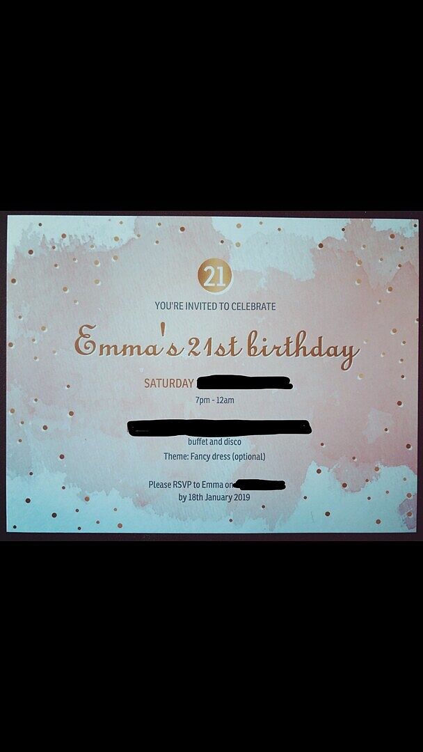 Lovely party invitations!