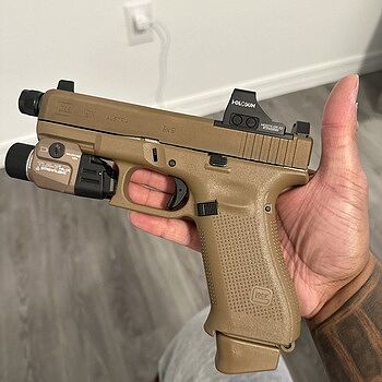 Glock 19x MOS 9mm 4.52" 19rd Pistol, Coyote - PX1950S03MOSTB