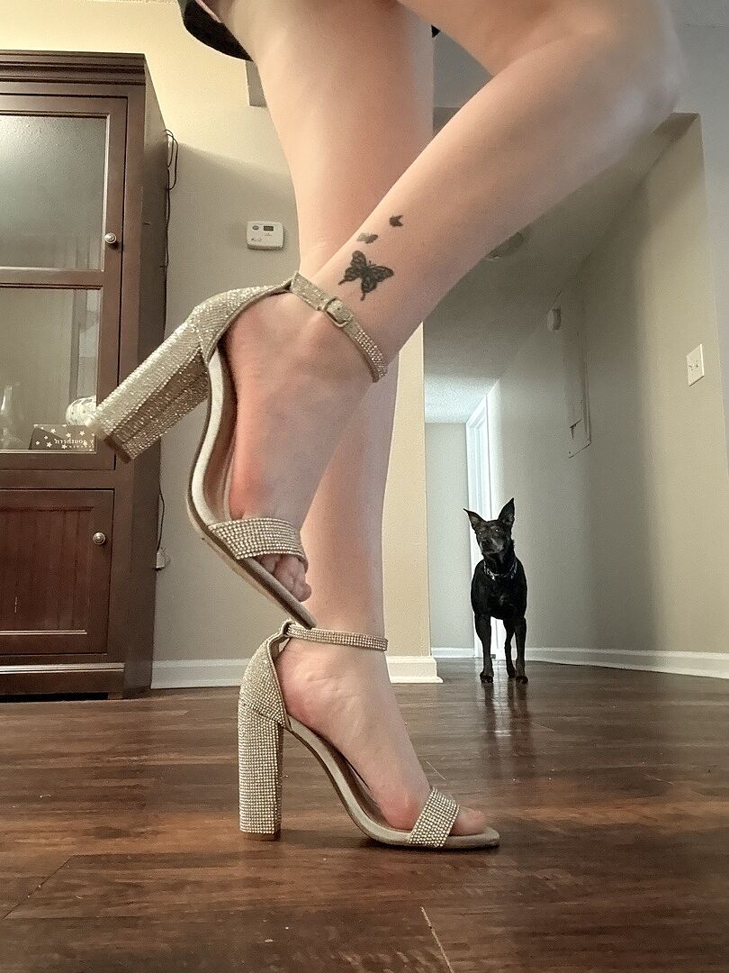 CARRSON Rhinestones Heels | Women's Crystal-Covered Strap