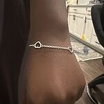 Heart Station Charm Bracelet