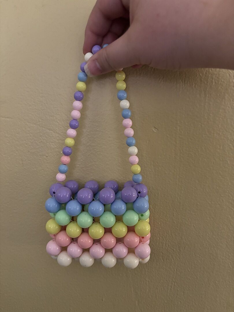Gumball Beaded Coin Purse